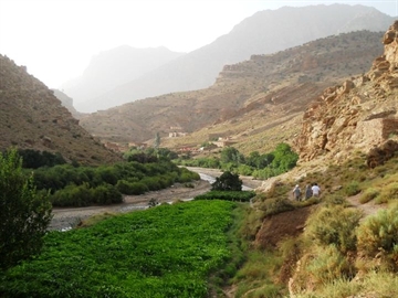 Fottur ved fjellet Jbel Aït M’goun (4071 moh) i Dades Valley